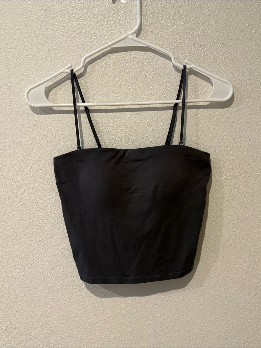 Grey Strapless Crop Top with Adjustable Spaghetti Straps
